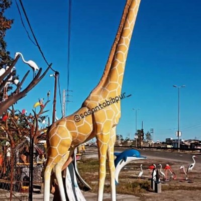 مجسمه سازی قو در سرخ رود