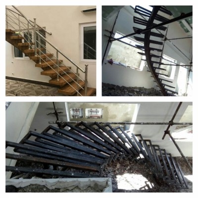 طراحی و ساخت پله گرد فلزی و دوبلکسی فلزی در مازندران - صنایع فلزی نتاج