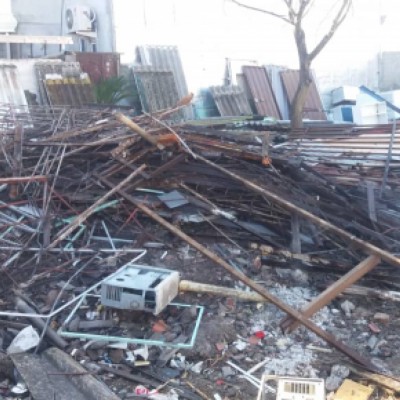 تخریب ساختمان در بابلسر - مجموعه برادران اعظمی