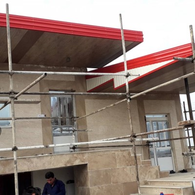 تزئینات ساختمانی پوشش بام گلستان در گرگان